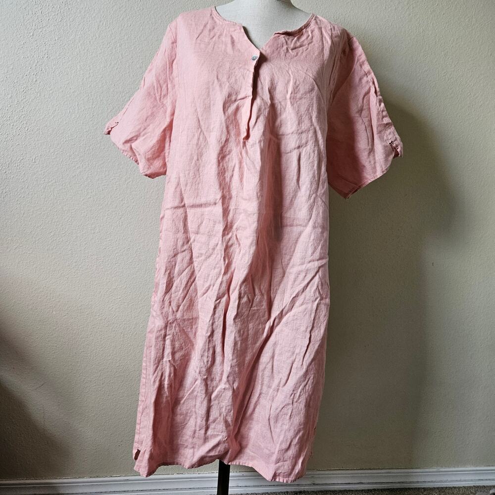 Linen TShirt Mini Dress Large / XLarge